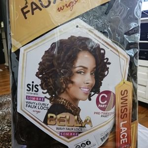 Lace wig faux loc